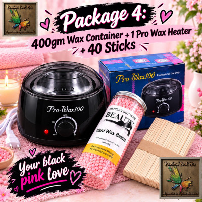 Package 4: Pro Wax + 400gm Wax + 40 Sticks