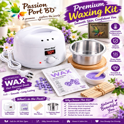 Bluzoo Wax Heater + Kormesic Wax 100gm + 10 Sticls