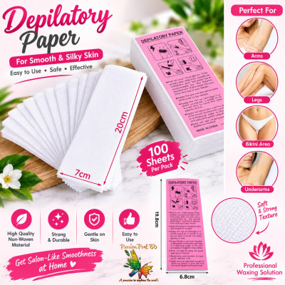 Wax Strip Paper / Depilatory Paper - 100PCS